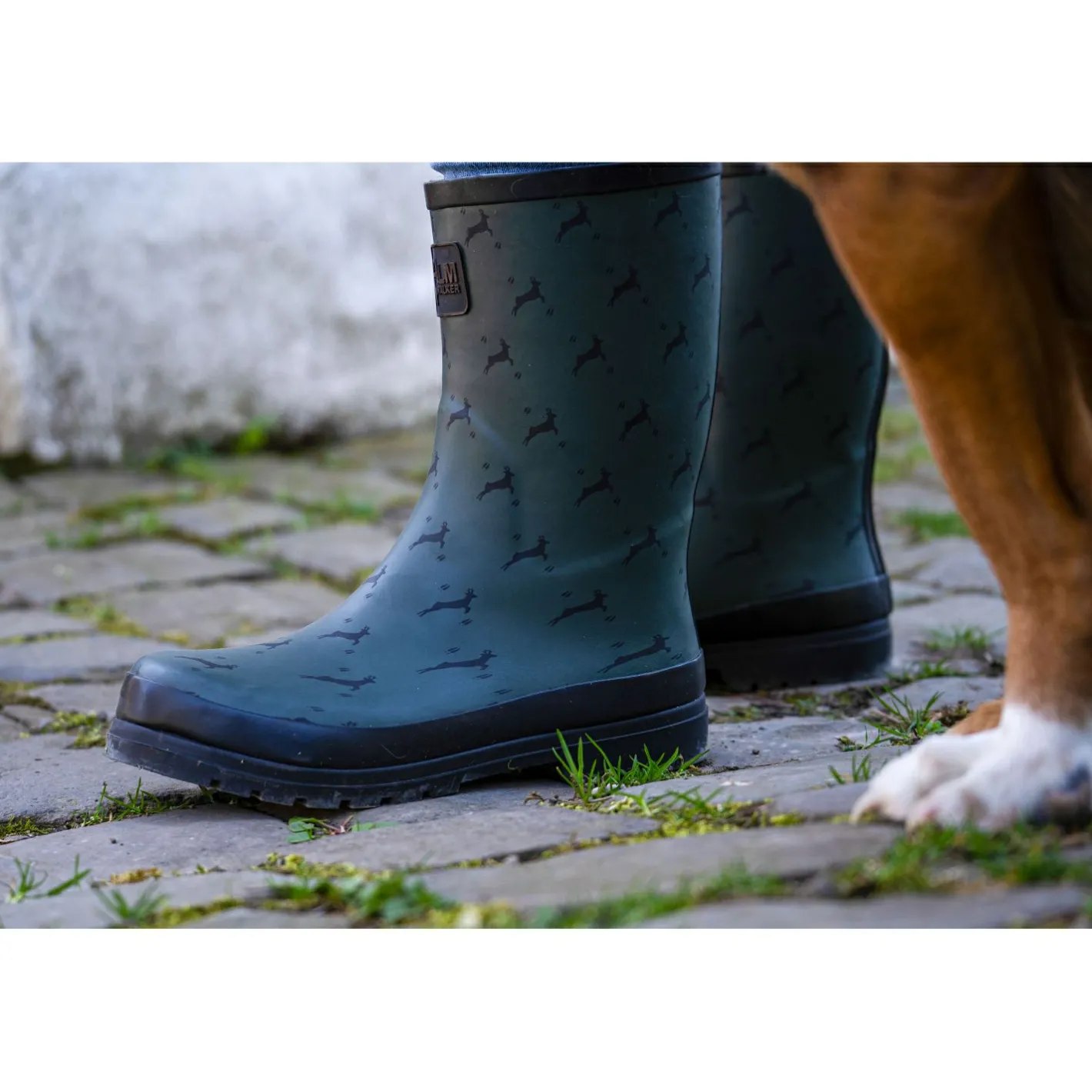 Almwalker Gummistiefel Hirschlein Damen (Oliv)