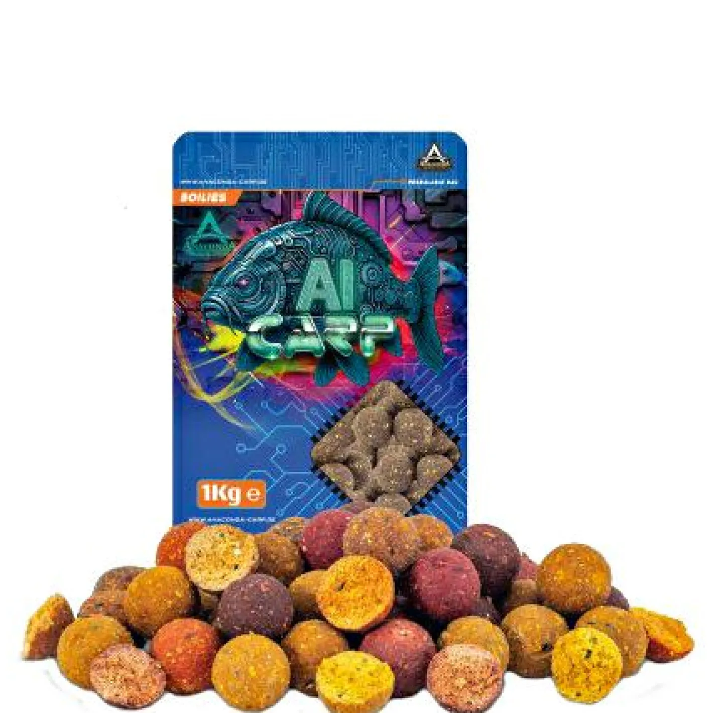 Anaconda Karpfenfutter|Karpfenfutter·Boilies & Popup Boilies<Boilies Fish Mix (Shellfish-Plum)