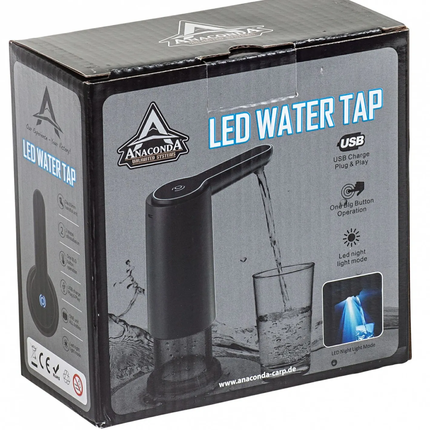 Anaconda Campinggeschirr, Campingbesteck & Campingtöpfe<LED Water Tap