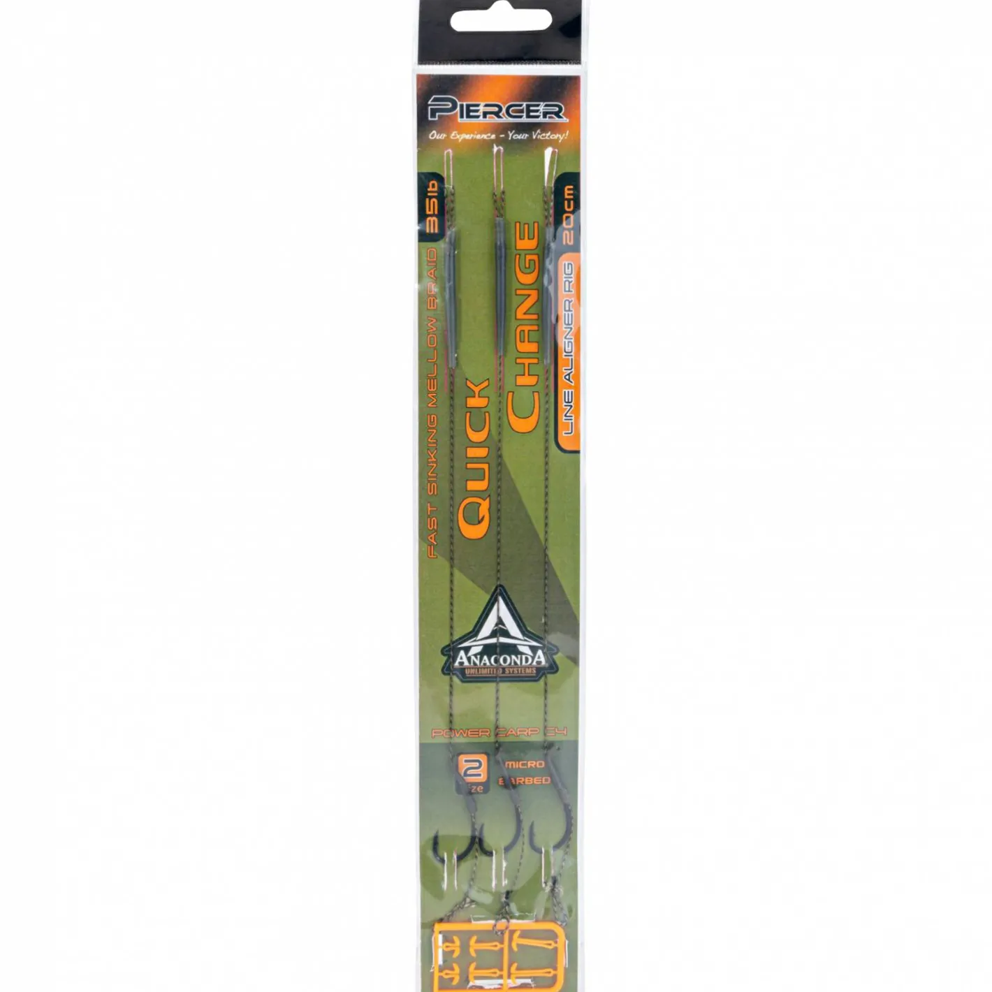 Anaconda Karpfenangeln-Zubehör<Quick Change Line Aligner Rig Power Carp C4