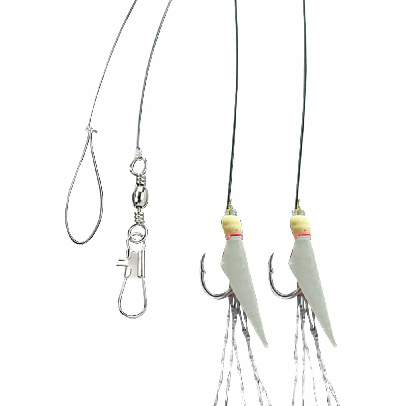 Discount Aquantic Real Skin Vorfach Rig 2 (Natural)