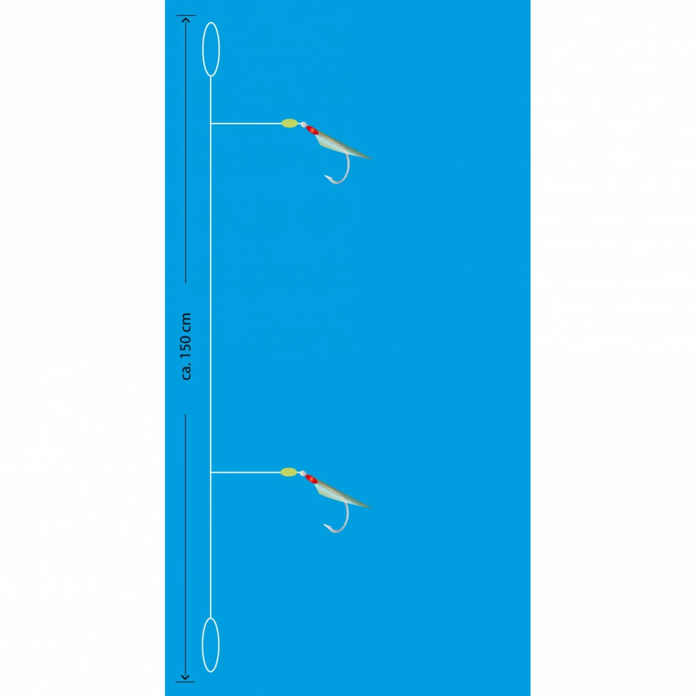 Discount Aquantic Real Skin Vorfach Rig 2 (Natural)
