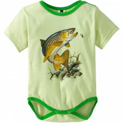 Clearance Baby Body "Forelle" Kinder (Grün)