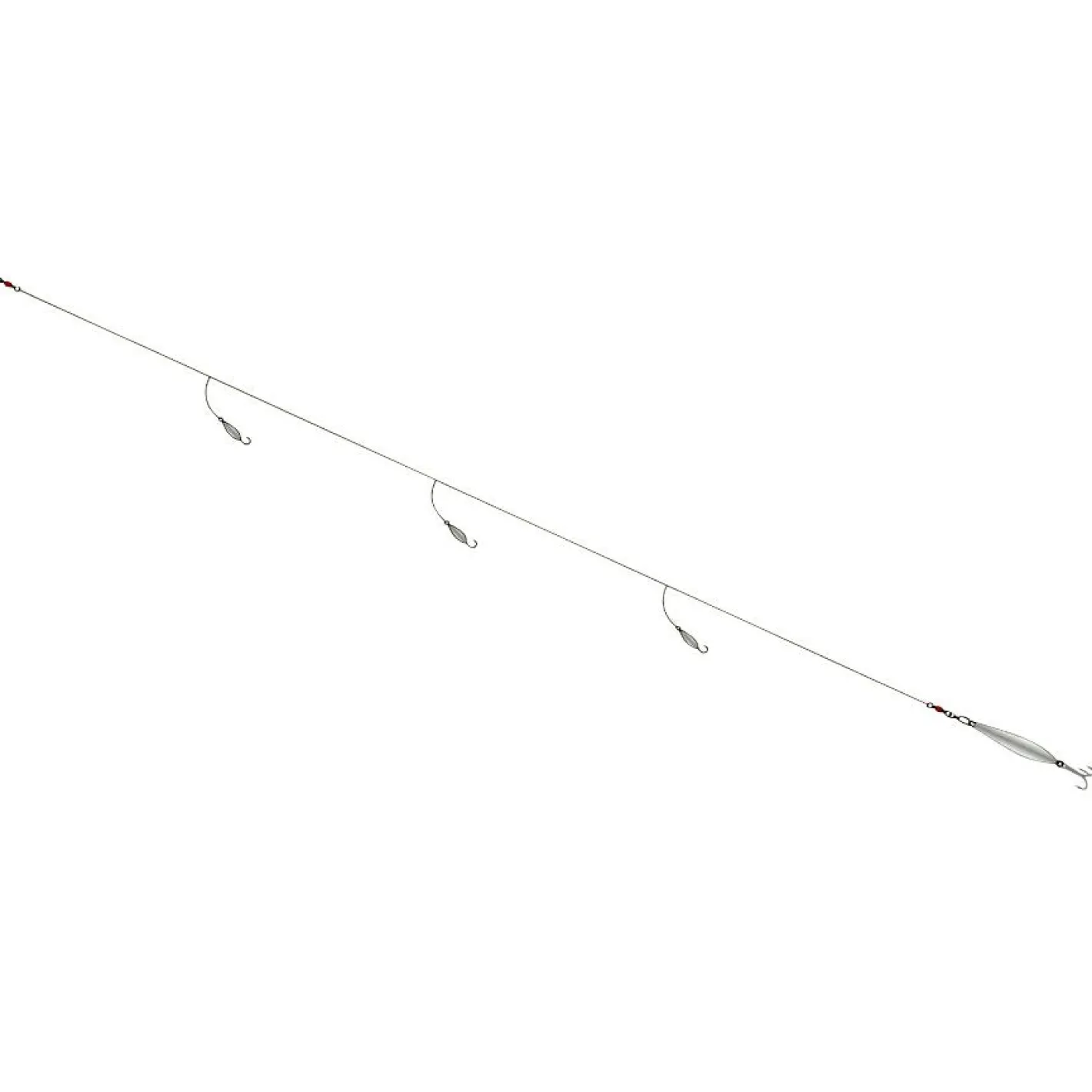 Balzer Meeresköder|Meeresköder ·Angelzubehör Norwegen<71° North Dorsch-Blinker System (3 Haken)