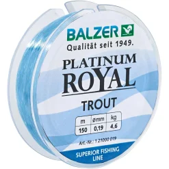 Balzer Forellenschnüre<Angelschnur Platinum Royal Trout (blau)