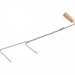 New Balzer Edelstahl Räucherhaken (Holzgriff)