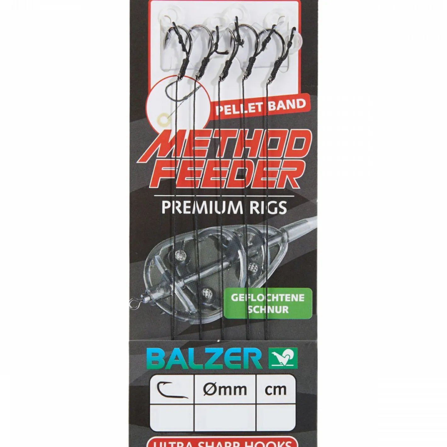 Balzer Angelvorfächer & Beifänger<Method Feeder Haken mit Pelletband
