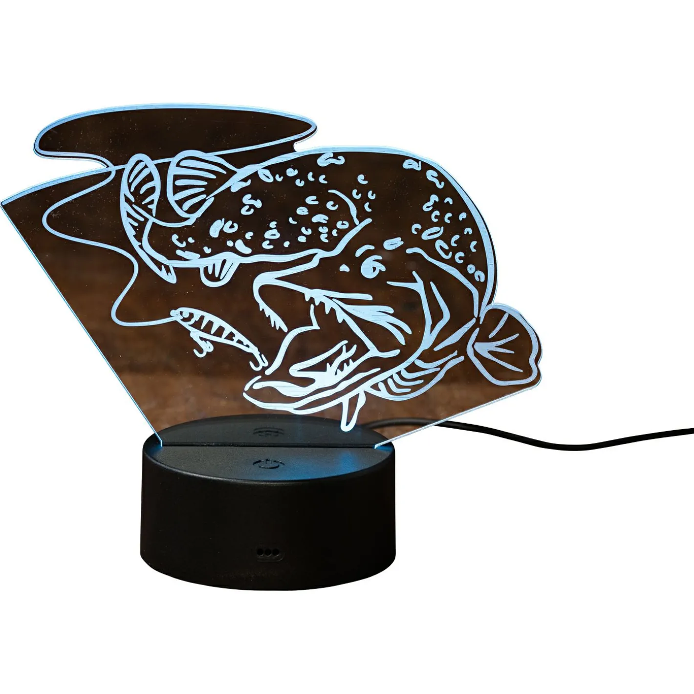 Bearstep Angel-Dekoration|Geschenkideen Für Angler<LED Deko Hecht