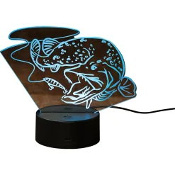 Bearstep Angel-Dekoration|Geschenkideen Für Angler<LED Deko Hecht