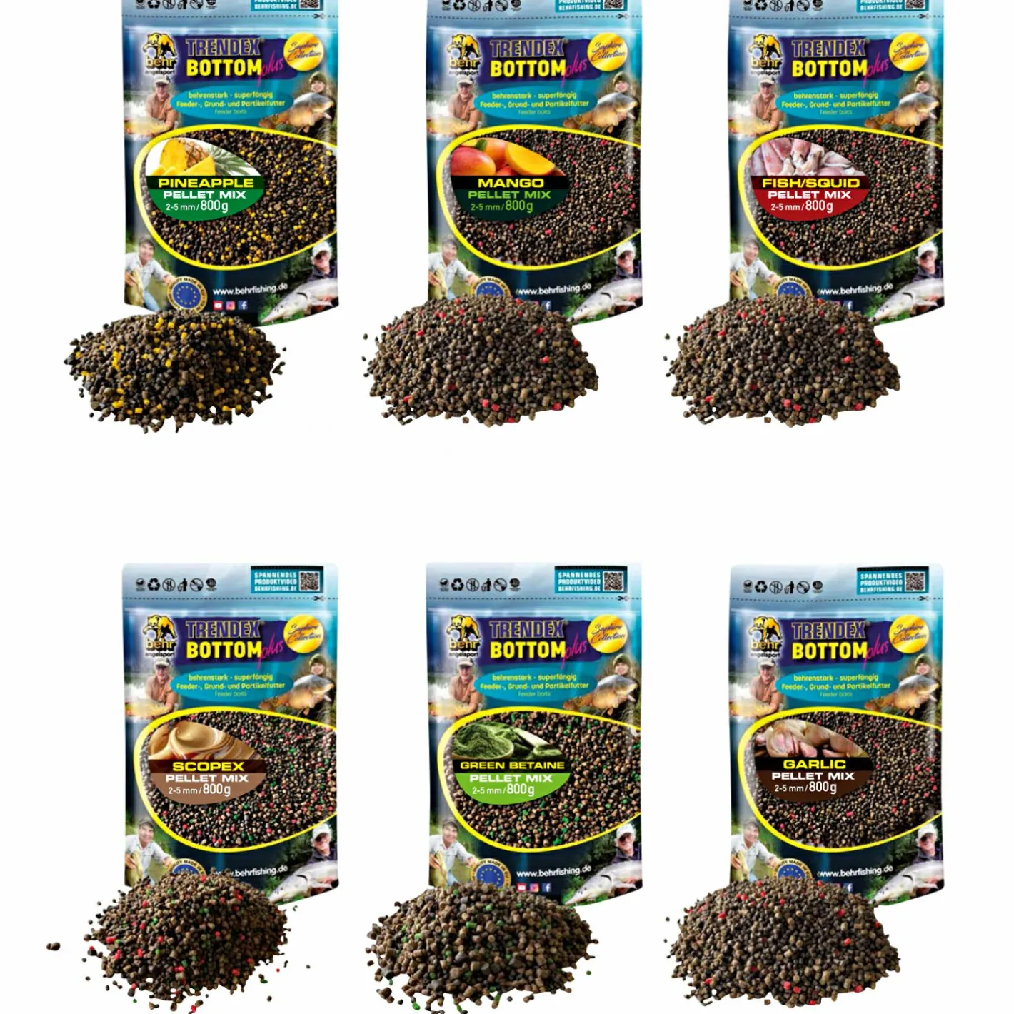 Behr Friedfischfutter|Friedfischangeln-Zubehör<Pellet Mix (Fish Squid)