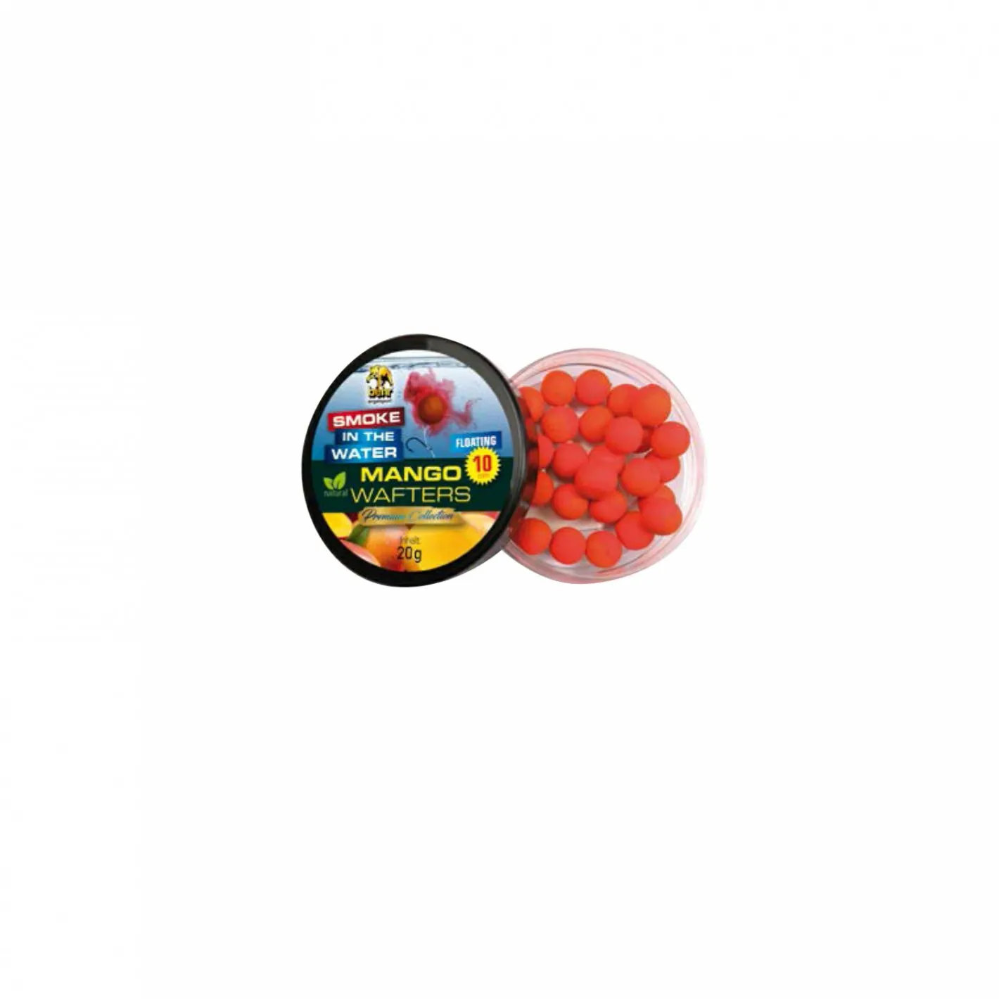 Behr Karpfenfutter·Boilies & Popup Boilies|Karpfenfutter<Smoke in the Water Wafters (Mango)