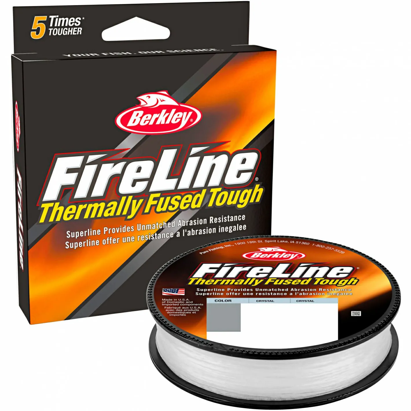 Berkley Geflochtene Schnüre<Angelschnur FireLine Fused Original (crystal, 300 m)