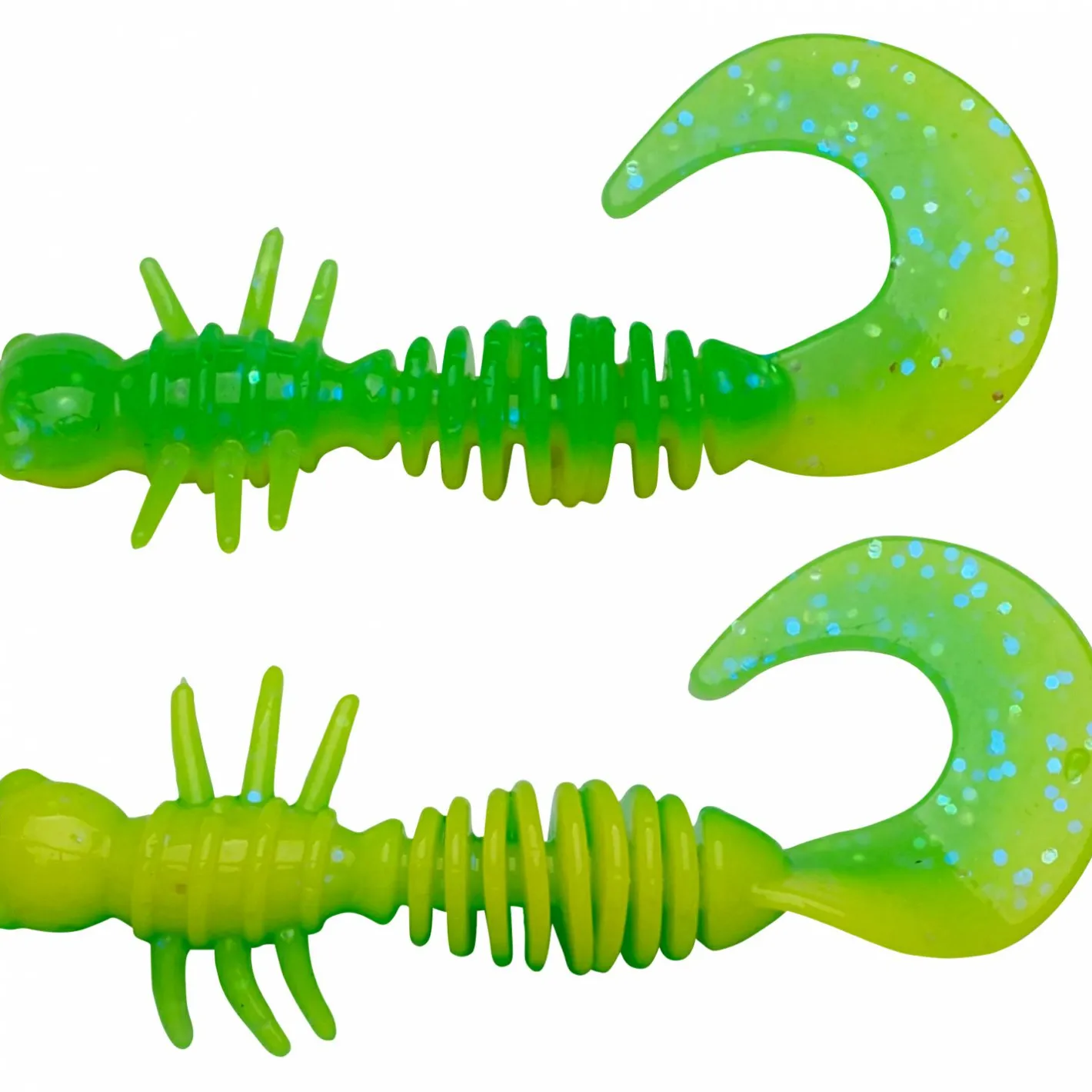 Berkley Gummiköder ·Creature Baits<PowerBait Power Curly (Spring Green/Sunshine Yellow)
