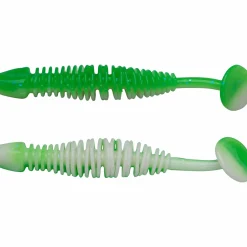 Berkley Gummiköder ·Gummifische & Shads<PowerBait Power Leech (Spring Green/White)