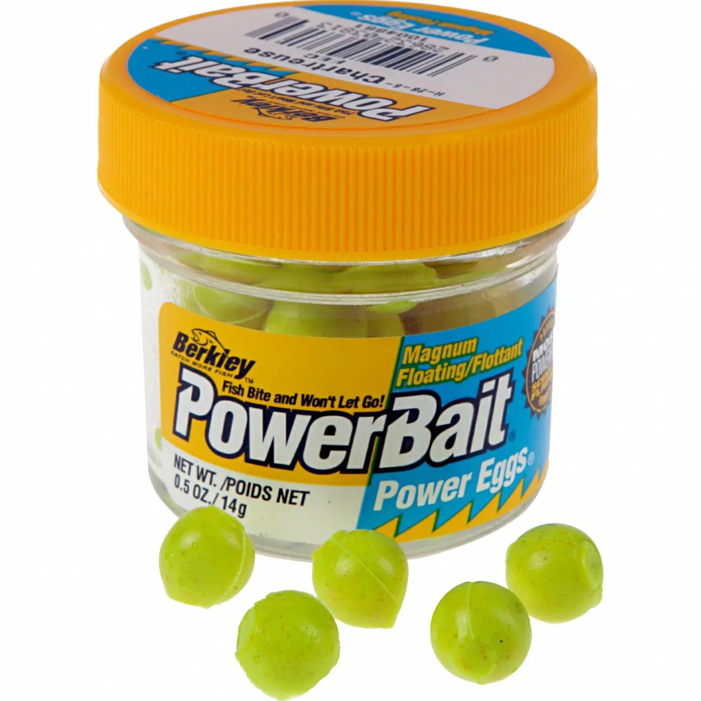 Berkley Gummiköder ·Sonstige Weichplastikköder|Forellen-Kunstköder<Softbait PowerBait® Power Eggs® Floating Magnum (Chartreuse)