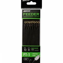 BKK Angelhaken|Friedfischangeln-Zubehör<Snelled Feeder FT-1 Bait Band Rigs-Braid