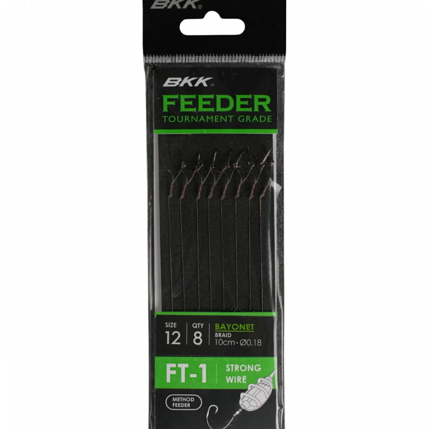 BKK Angelhaken|Friedfischangeln-Zubehör<Snelled Feeder FT-1 Bayonet Rigs-Braid