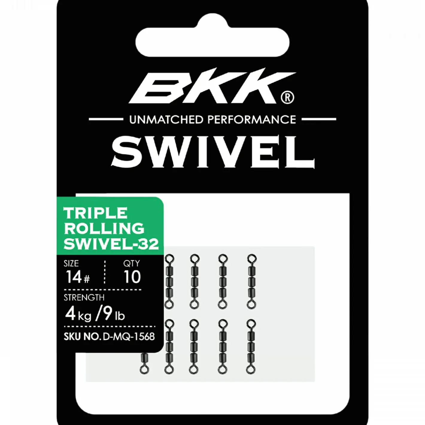 BKK Angelwirbel & Snaps<Triple Rolling Swivel-32