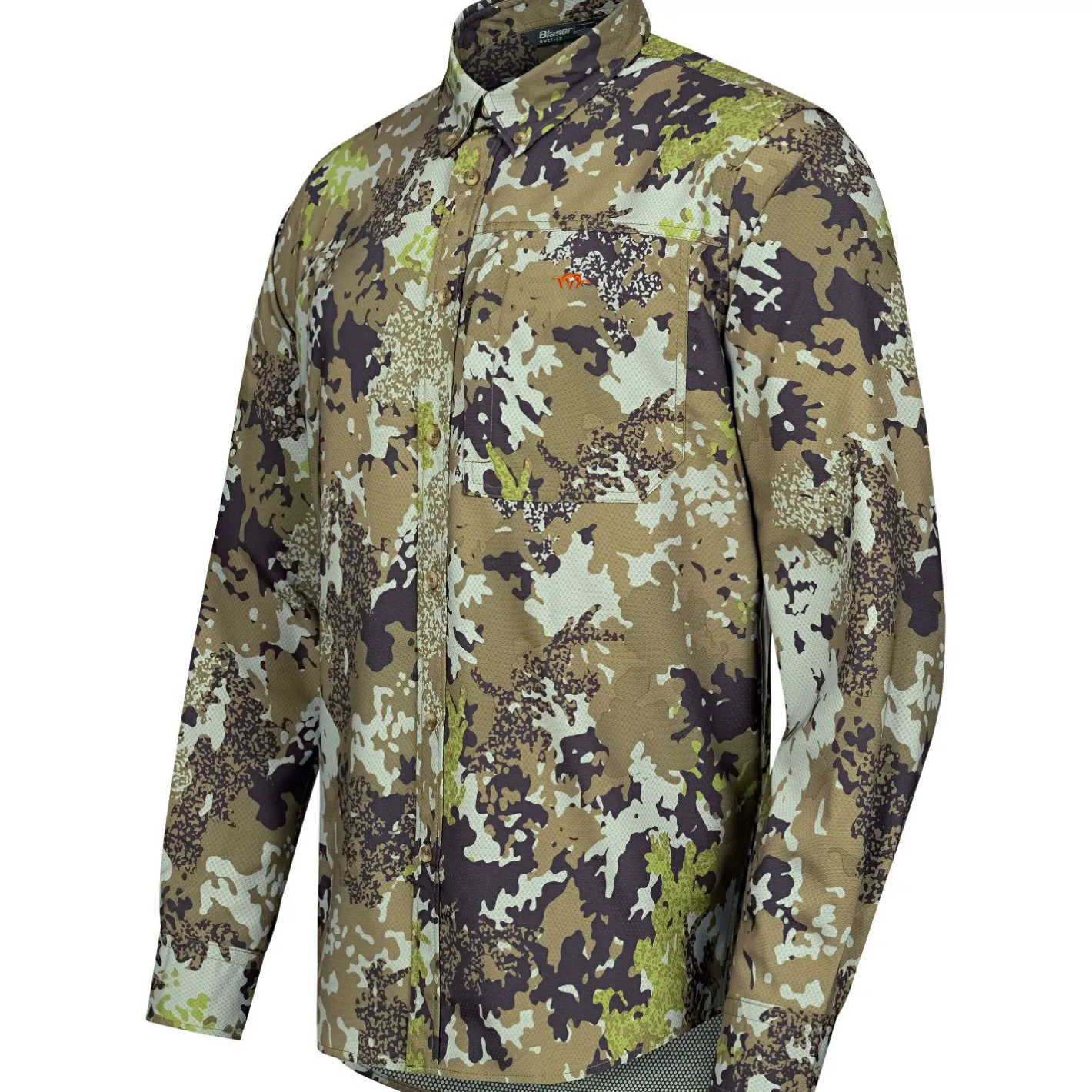 Blaser Tarnjacken & Tarnwesten<AirFlow Hemd Herren (Huntec Camouflage)