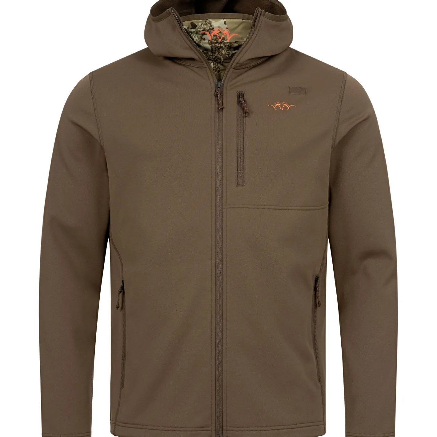 Blaser Outdoor- & Angel-Jacken<Drain FZ Hoody Herren (Dunkelbraun)