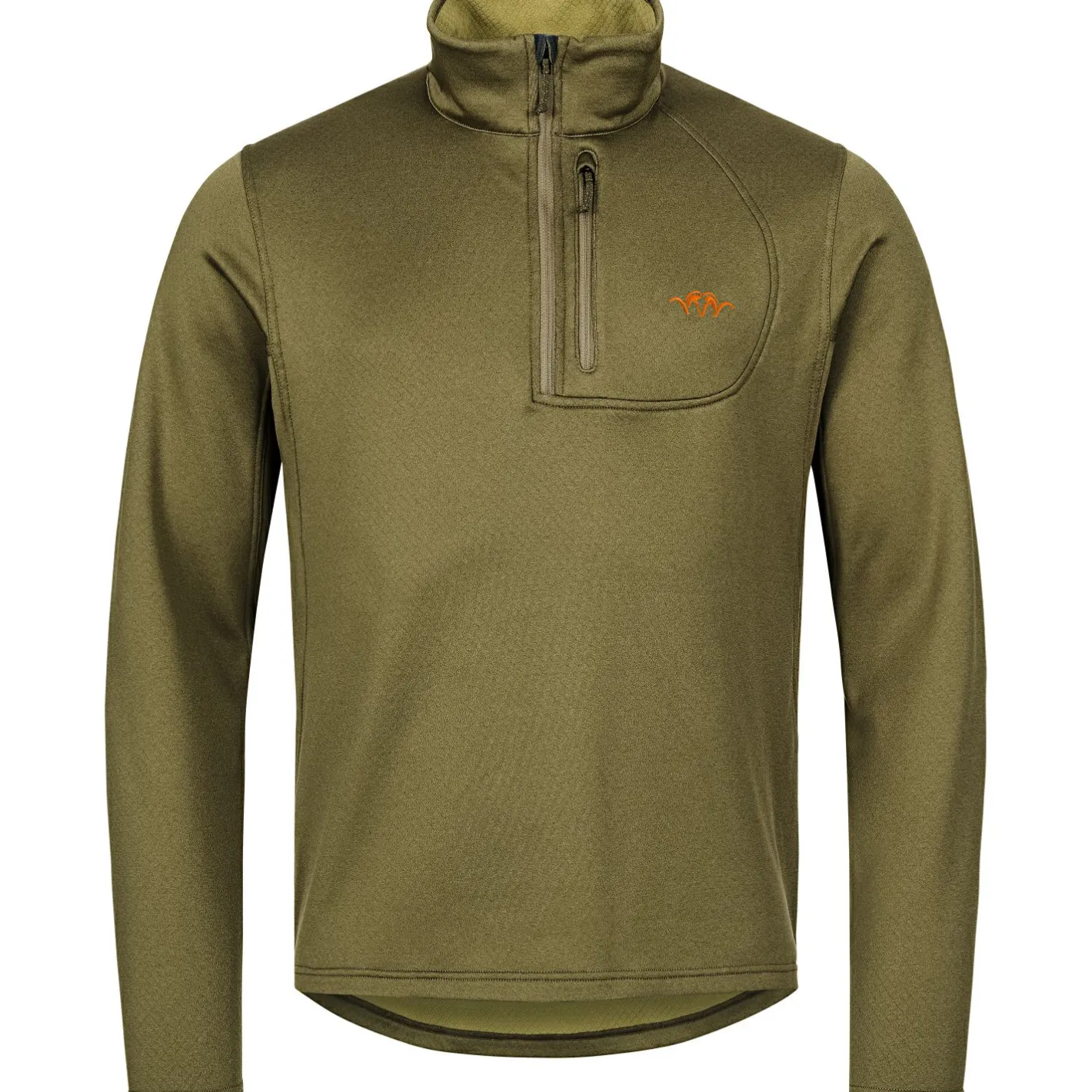 Blaser Angelpullover & -Strickjacken<Drain Halfzip Herren (Dunkel Oliv)