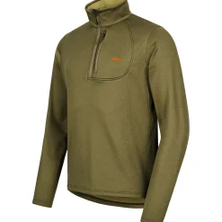 Blaser Angelpullover & -Strickjacken<Drain Halfzip Herren (Dunkel Oliv)