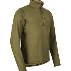 Blaser Angelpullover & -Strickjacken<Drain Halfzip Herren (Dunkel Oliv)