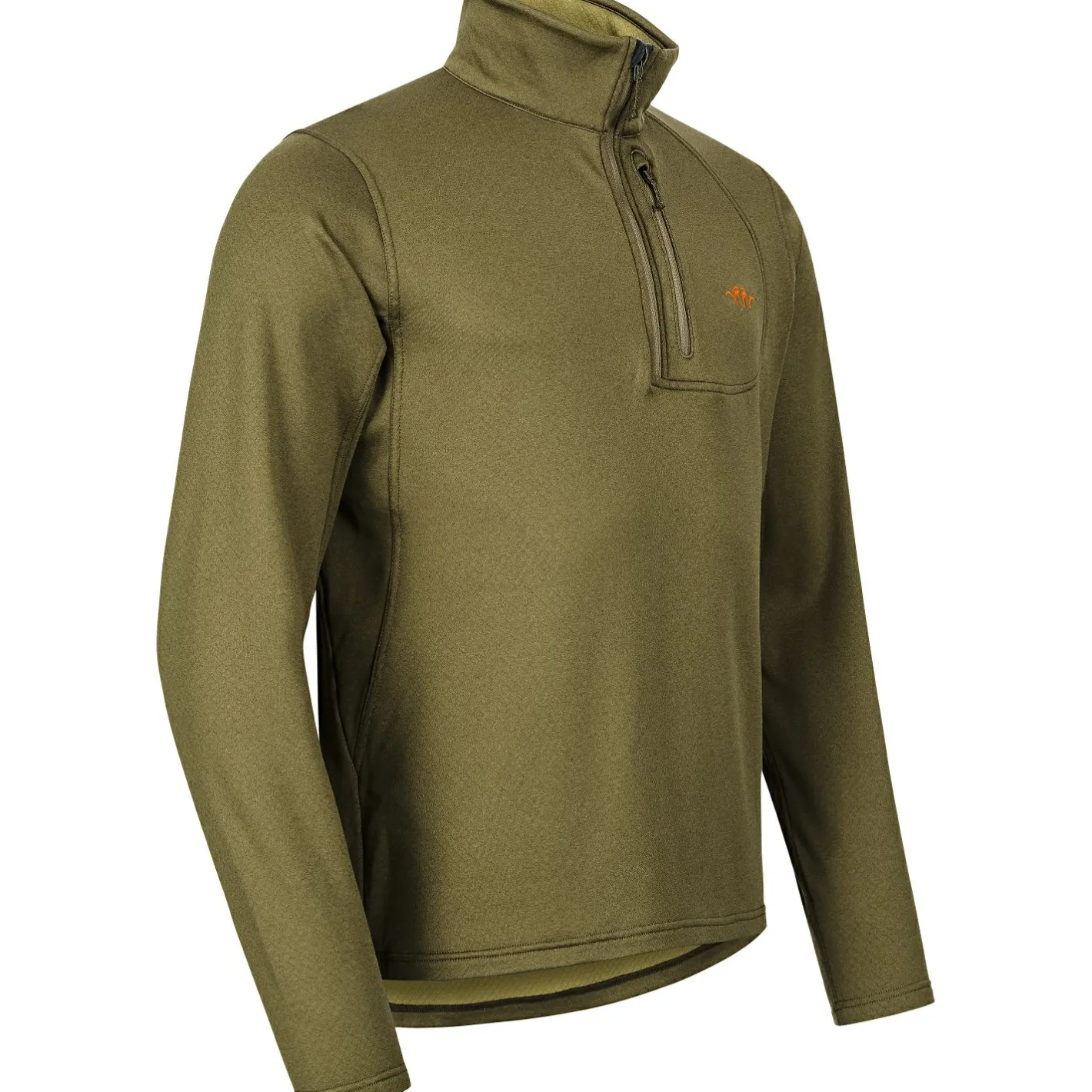 Blaser Angelpullover & -Strickjacken<Drain Halfzip Herren (Dunkel Oliv)