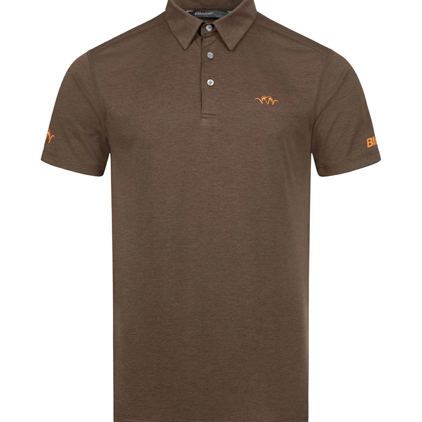 Blaser Angel-Poloshirts & Langarmshirts<Poloshirt Competition Herren (Dunkelbraun)