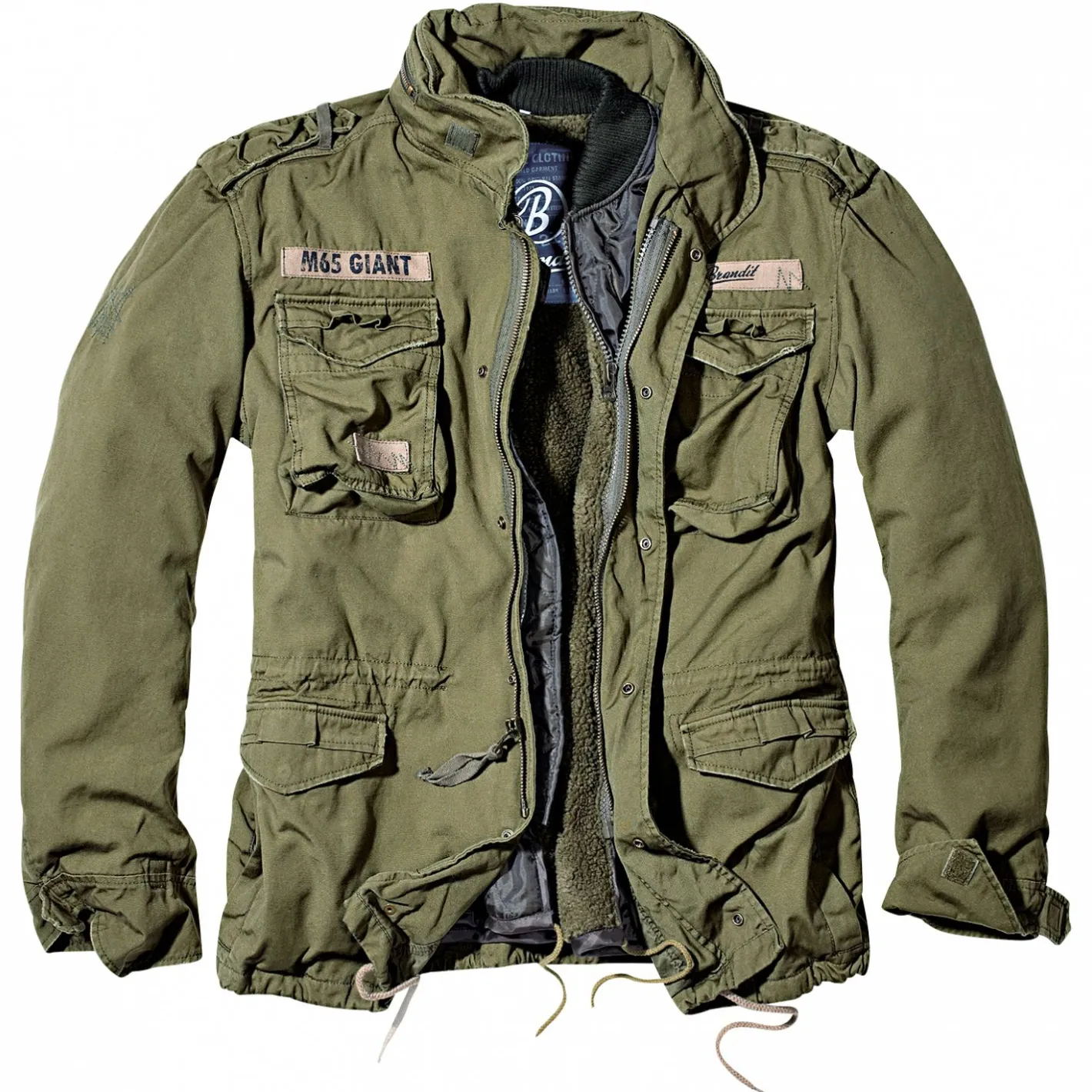 Brandit Outdoor- & Angel-Jacken|Winter- & Thermojacken<M65 Giant Jacket Herren (Olive)
