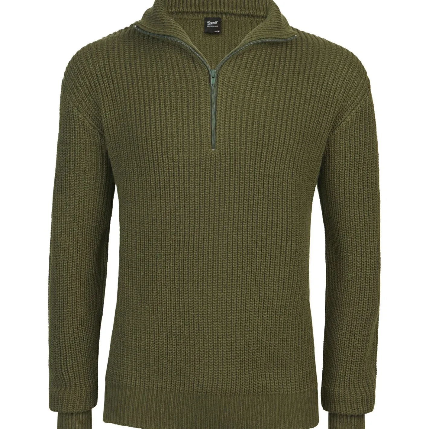 Discount Brandit Marine Pullover Troyer Herren (Olive)