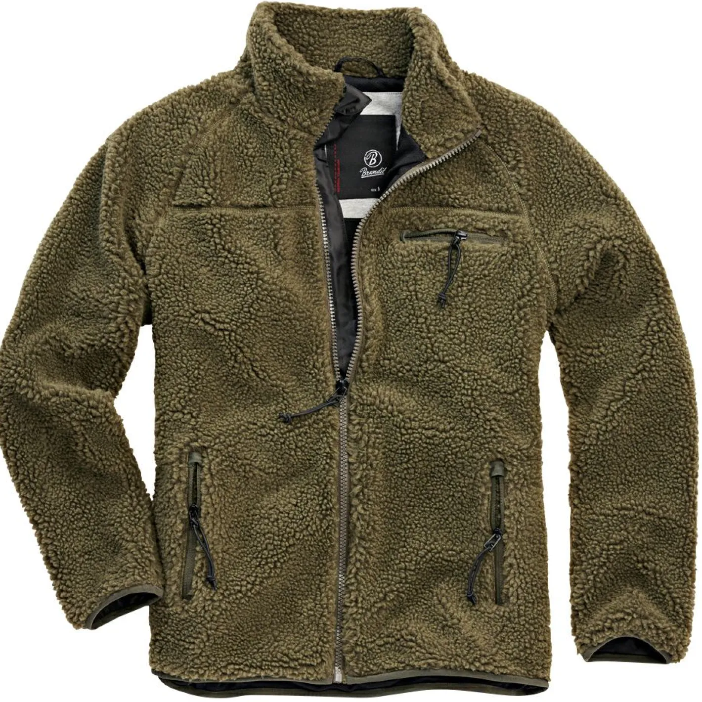 Brandit Angelpullover & -Strickjacken<Teddyfleece Jacket Herren (Olive)