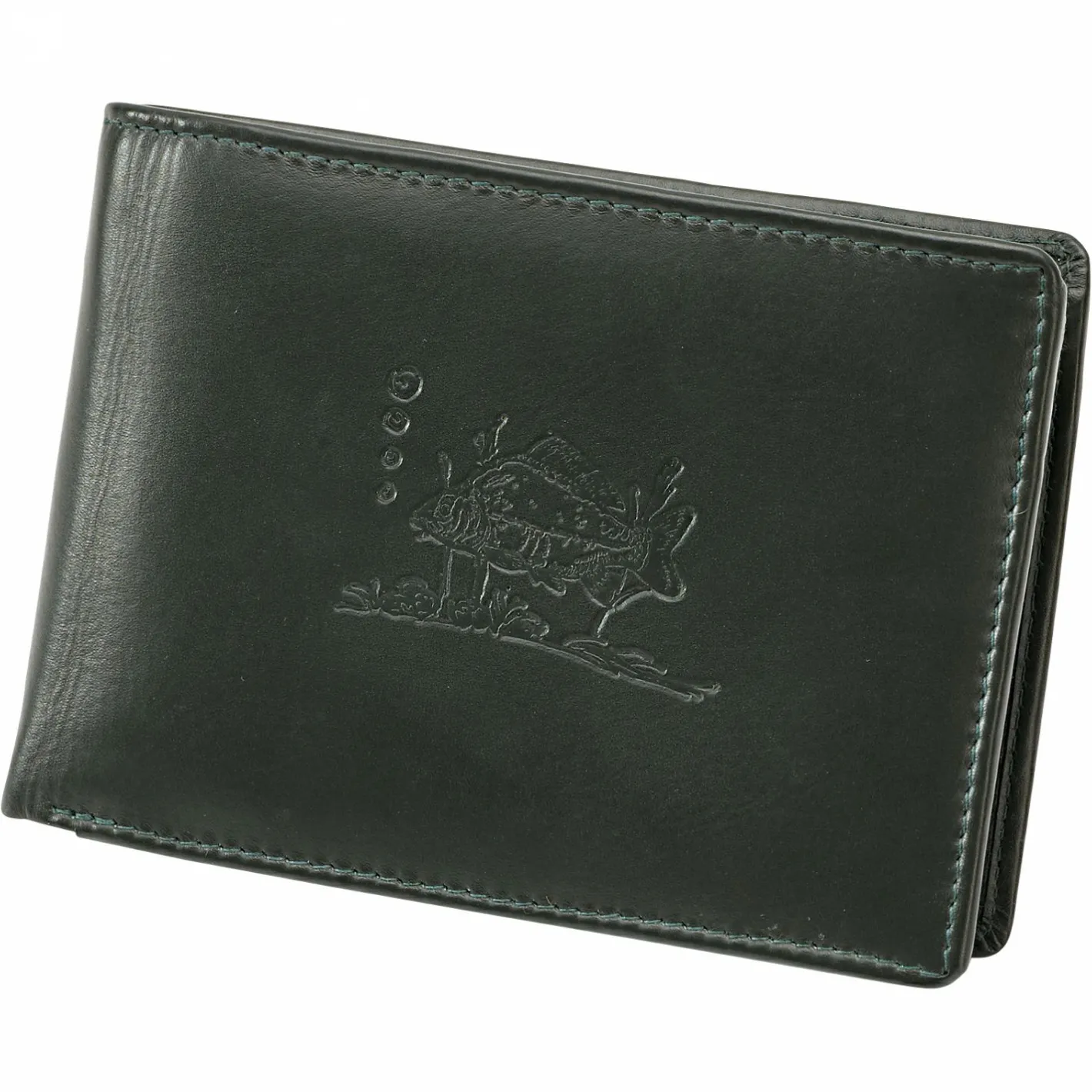 Geschenkideen Für Angler<Brieftasche "Karpfen" (Oliv)