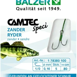 Camtec Raubfischangeln-Zubehör|Angelhaken<Ryderhaken mit geflochtener Schnur