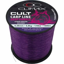 Climax Karpfenschnüre|Karpfenschnüre<Angelschnur Cult Carp Deep Purple Monofil (dunkellila)