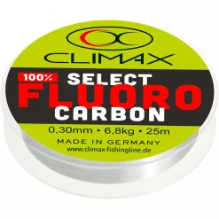 Discount Climax Angelschnur Select Fluorocarbon (transparent, 25 m)