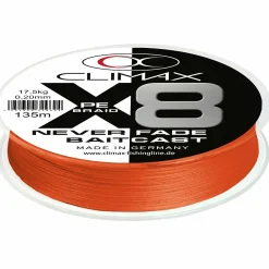 Best Climax PE X8 Neverfade Baidcast (hi-vis orange)