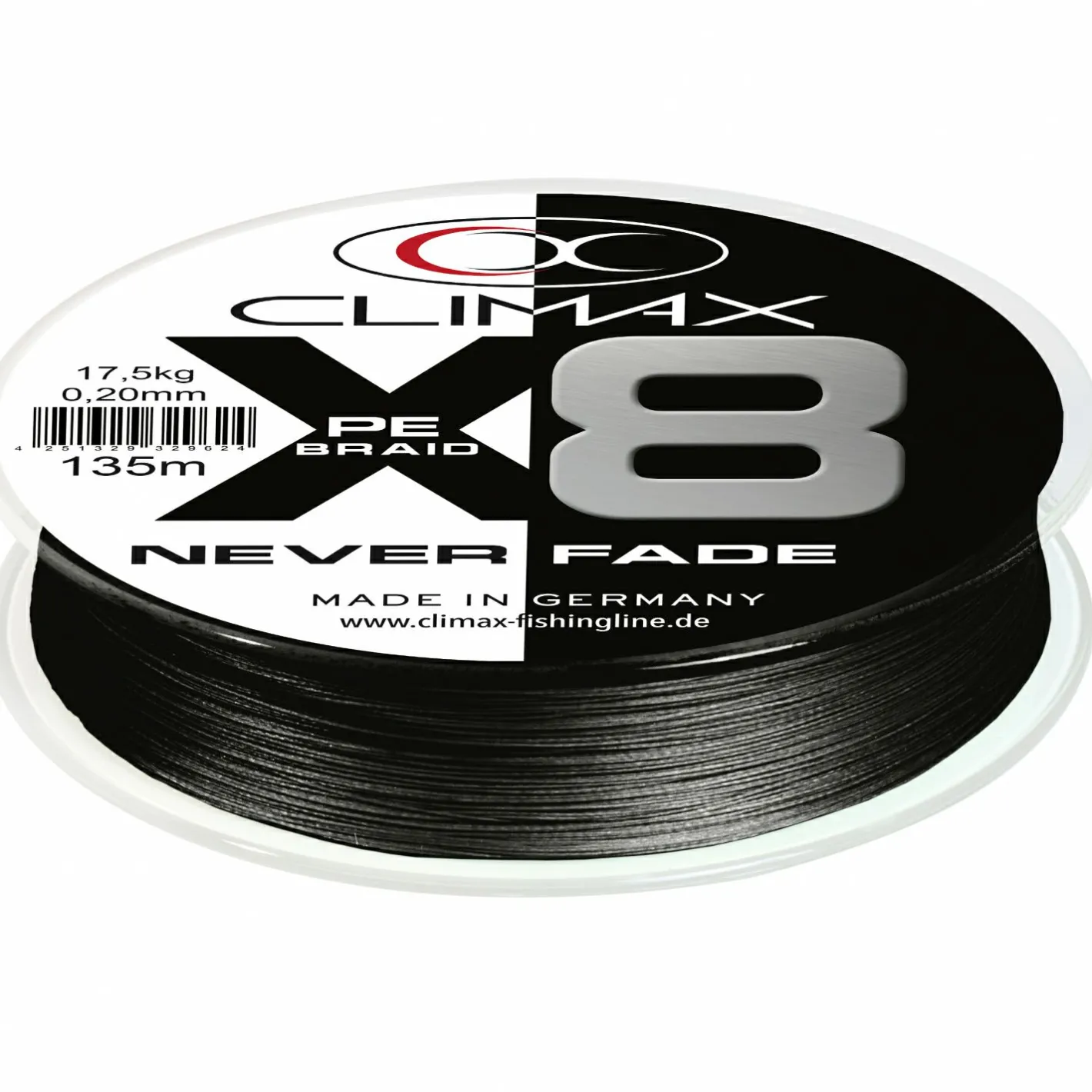 Clearance Climax PE X8 Neverfade (schwarz)