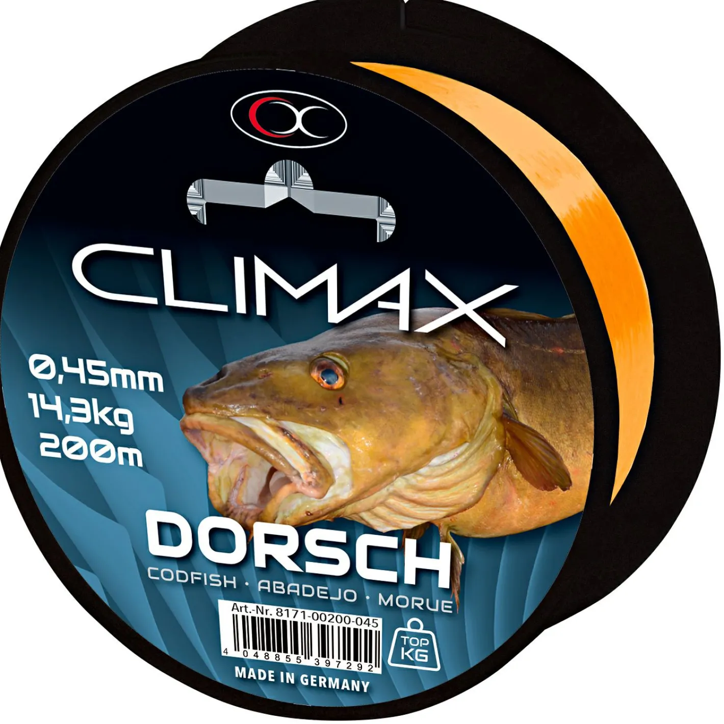 Discount Climax Zielfischschnur Dorsch (gelb)