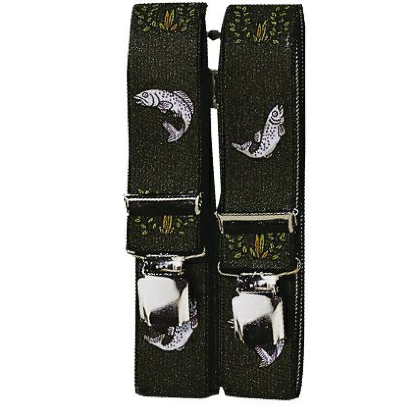 Best Clip-Hosenträger "Forelle" Unisex (Oliv)