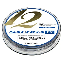 Clearance Daiwa Angelschnur Saltiga 12 Braid EX + SI (multi-color, 600 m)