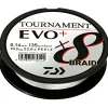 Daiwa Geflochtene Schnüre<Angelschnur Tournament X8 Braid EVO+ (135 m, weiß)