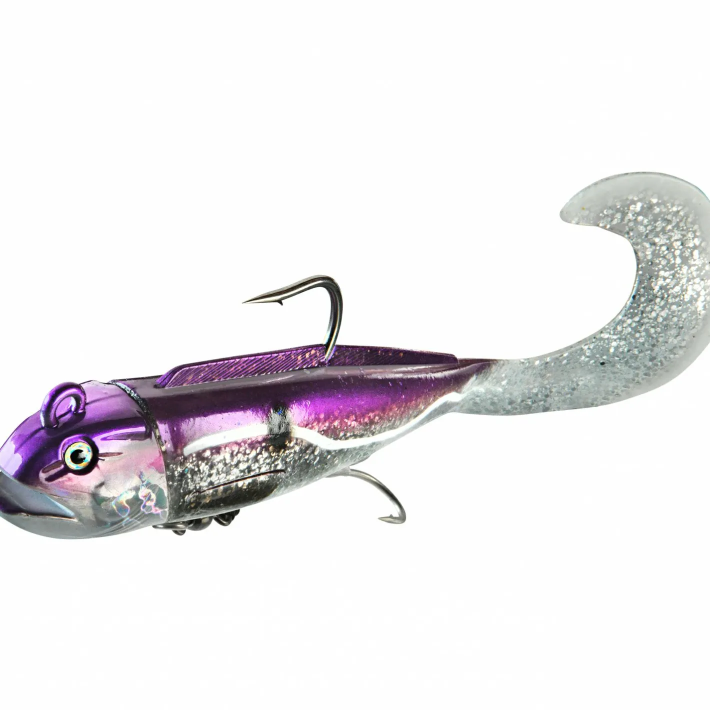 Daiwa Gummiköder ·Gummifische & Shads<D-Wolf Curly (purple haddock)