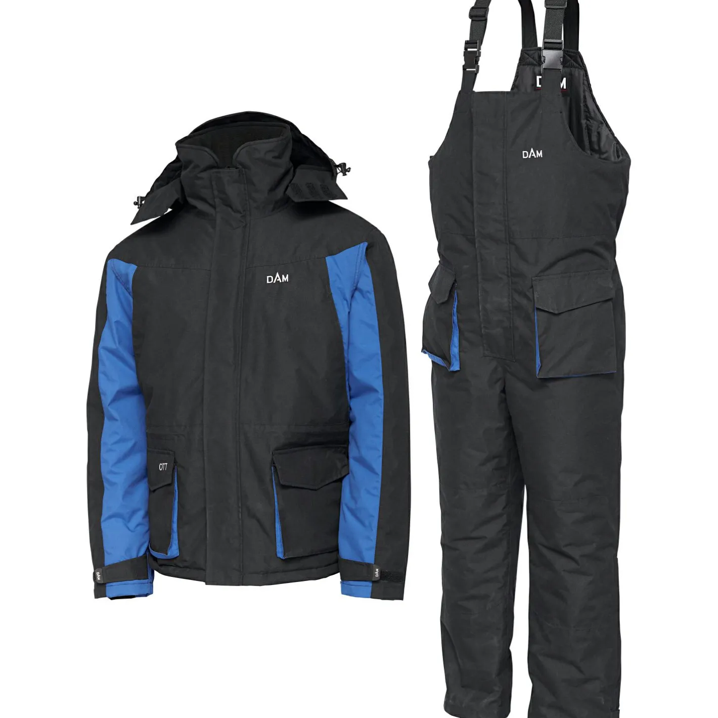 DAM Angelanzüge<O.T.T. Thermal Suit Herren (Black Night/Blue)