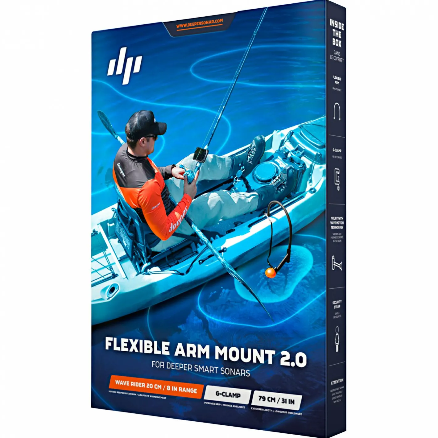 Deeper Echolot-Zubehör<Flexibler Arm Mount 2.0