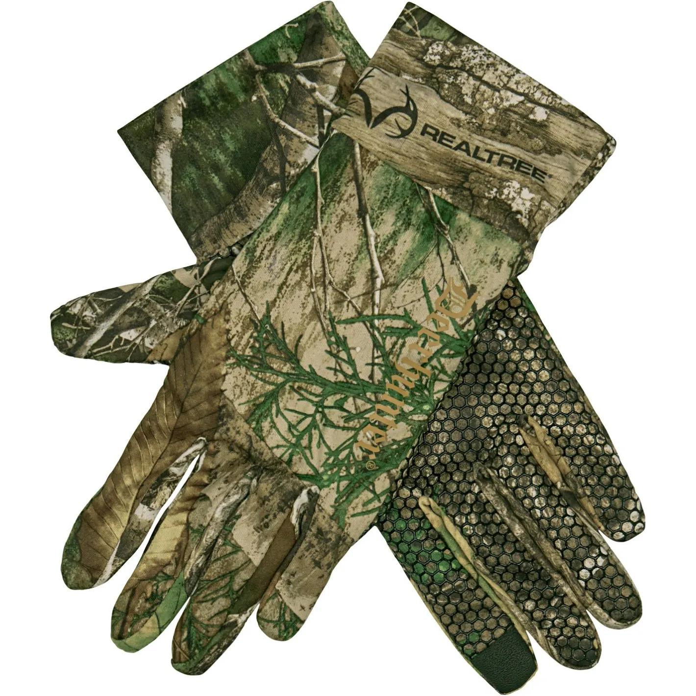 Best Deerhunter Approach Handschuhe Herren, mit Silikongriff (Realtree Adapt™)