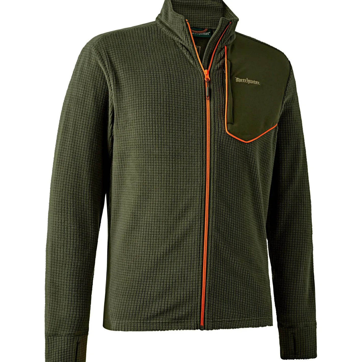 Deerhunter Outdoor- & Angel-Jacken<Chamois Full-Zip Fleecejacke Herren (Forest Green)