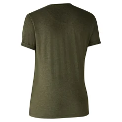 Outlet Deerhunter 2er-Pack Ladies Basis T-Shirts Damen (Adventure Green Melange)