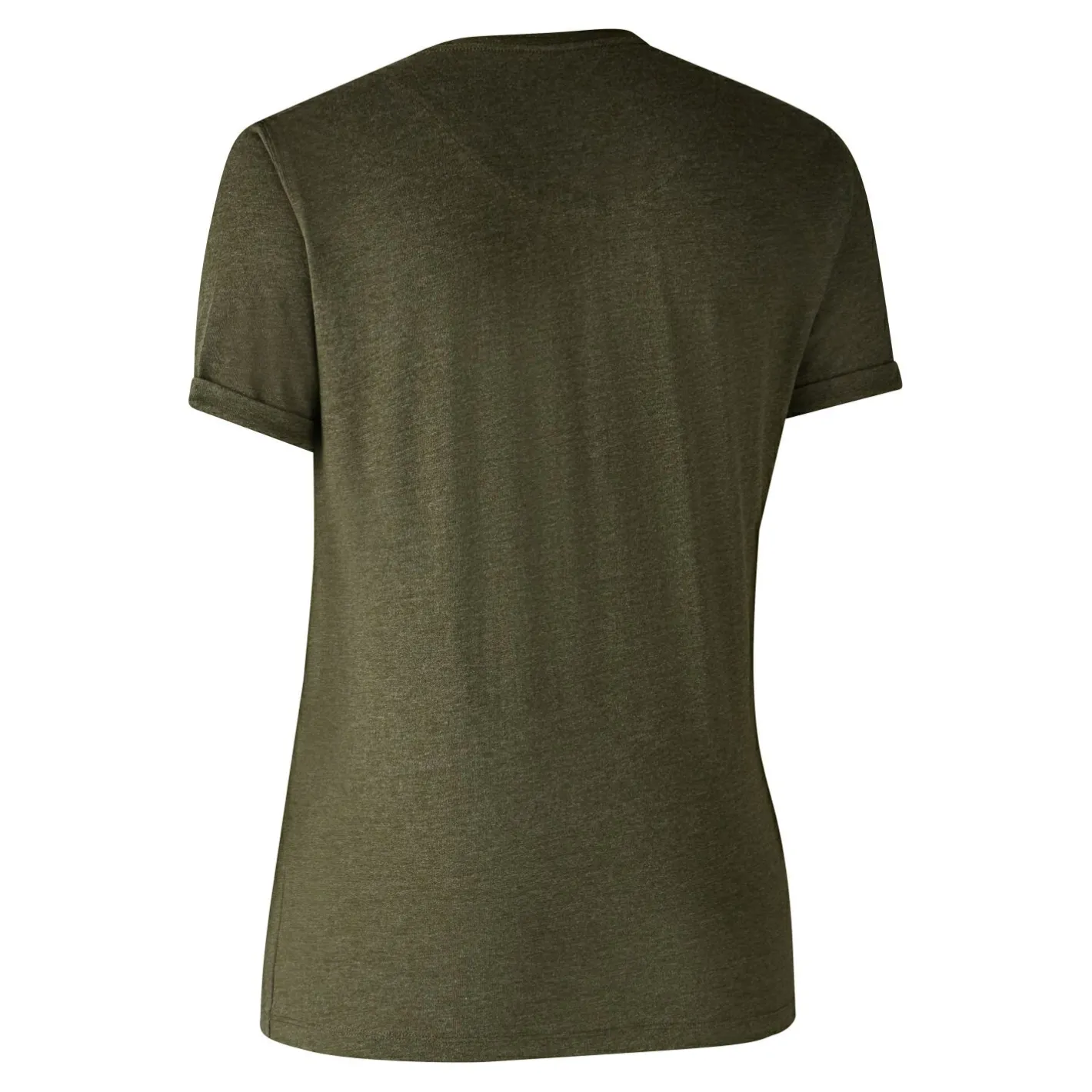 Outlet Deerhunter 2er-Pack Ladies Basis T-Shirts Damen (Adventure Green Melange)