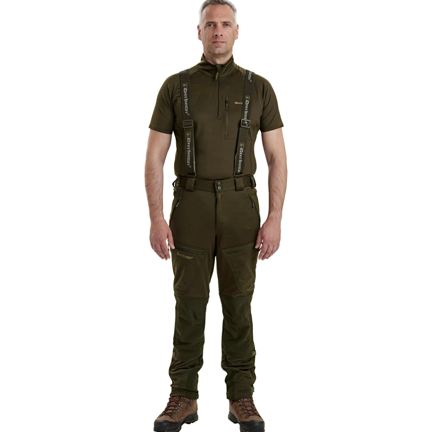 Deerhunter Outdoor- & Angler-Cargohosen<Excape Softshell Hose Herren (Art Green)